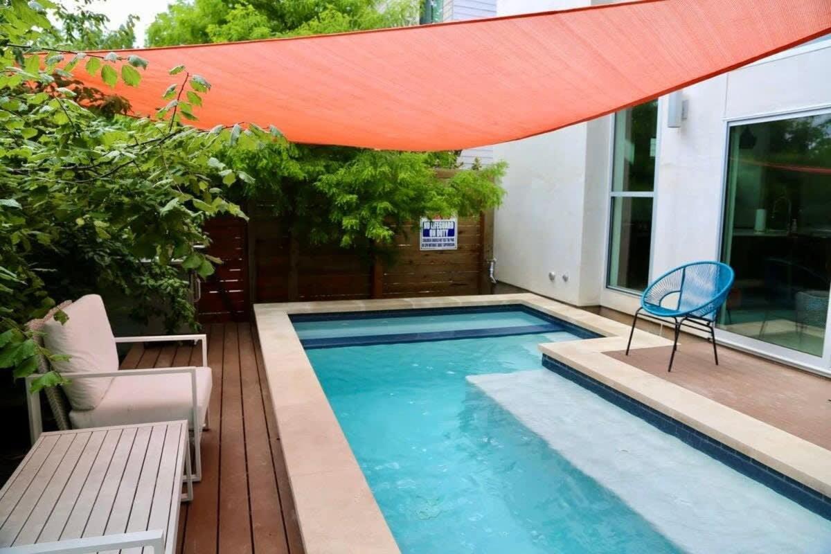 Stunning Modern Home W Pool & Hot Tub In Dt Austin Exterior photo
